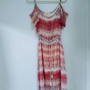 Off The Shoulder Pink Dress